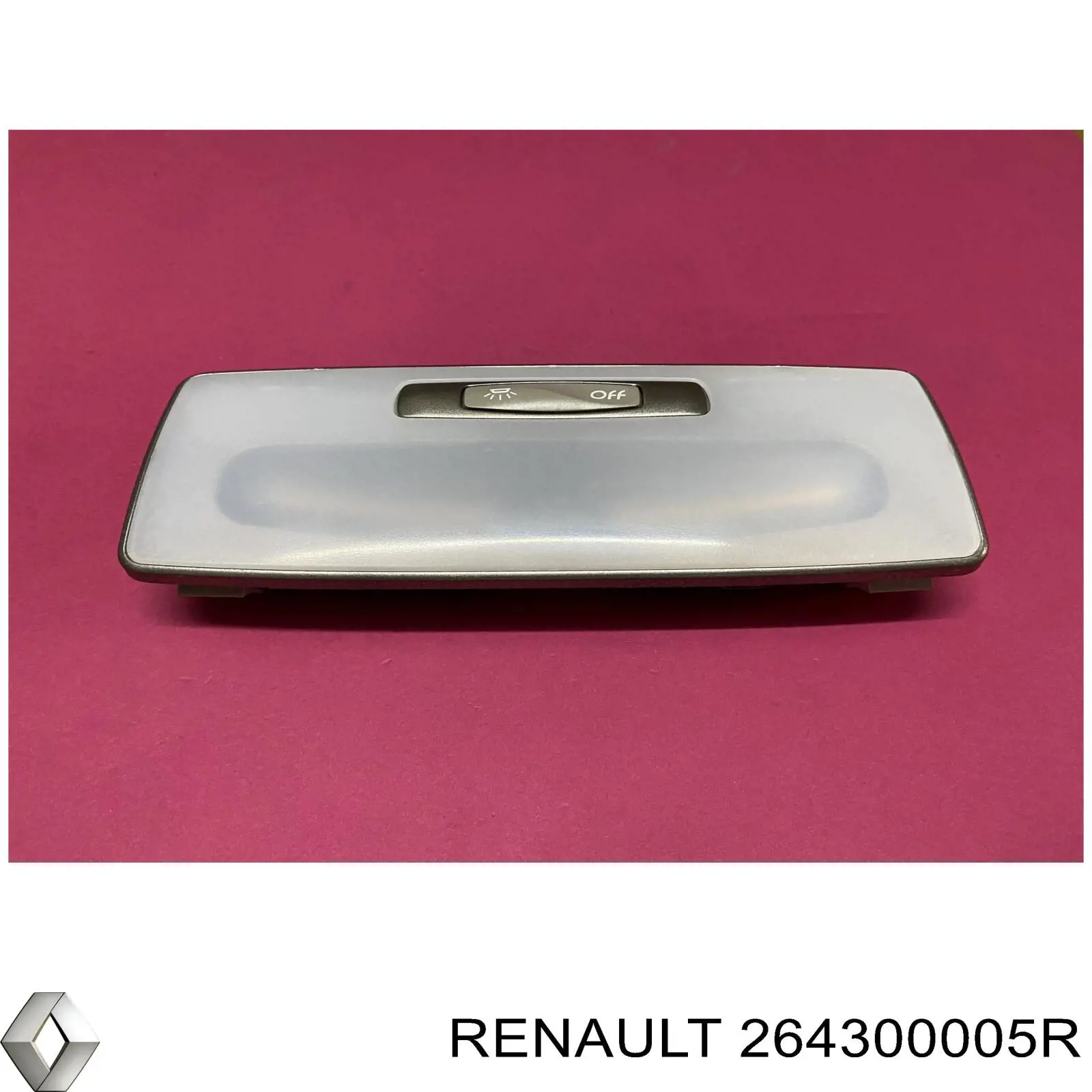 Плафон освітлення салону/кабіни Renault (RVI) 264300005R ціна, від 9.02 USD