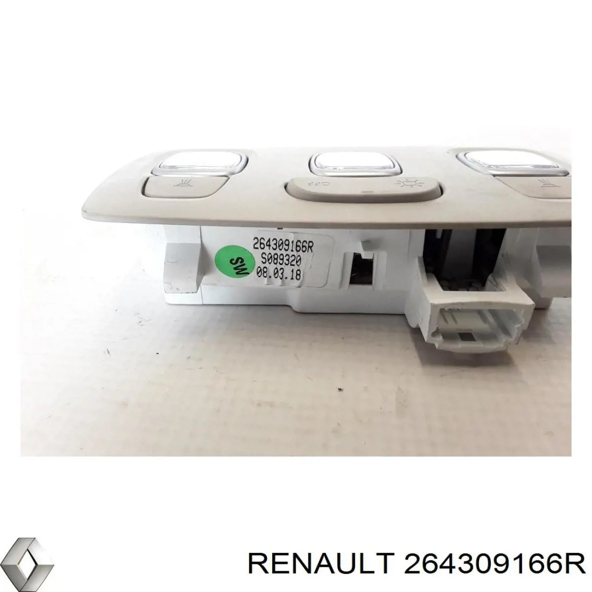 Купити 264309166R Renault (RVI) Плафон освітлення салона/кабіни, задній