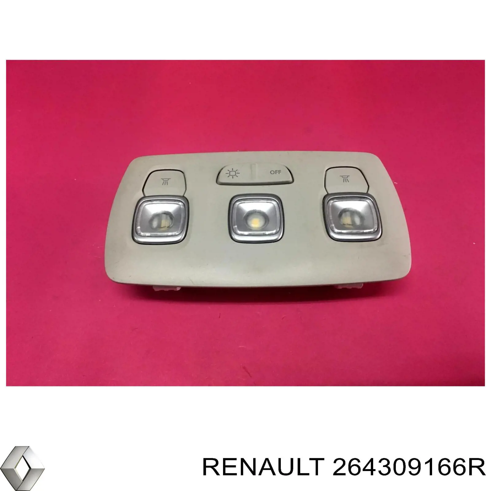 Купити 264309166R Renault (RVI) Плафон освітлення салона/кабіни, задній