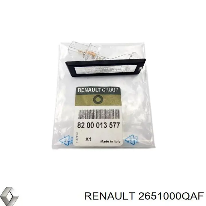 2651000QAF Renault (RVI) Ліхтар освітлення номерного знака