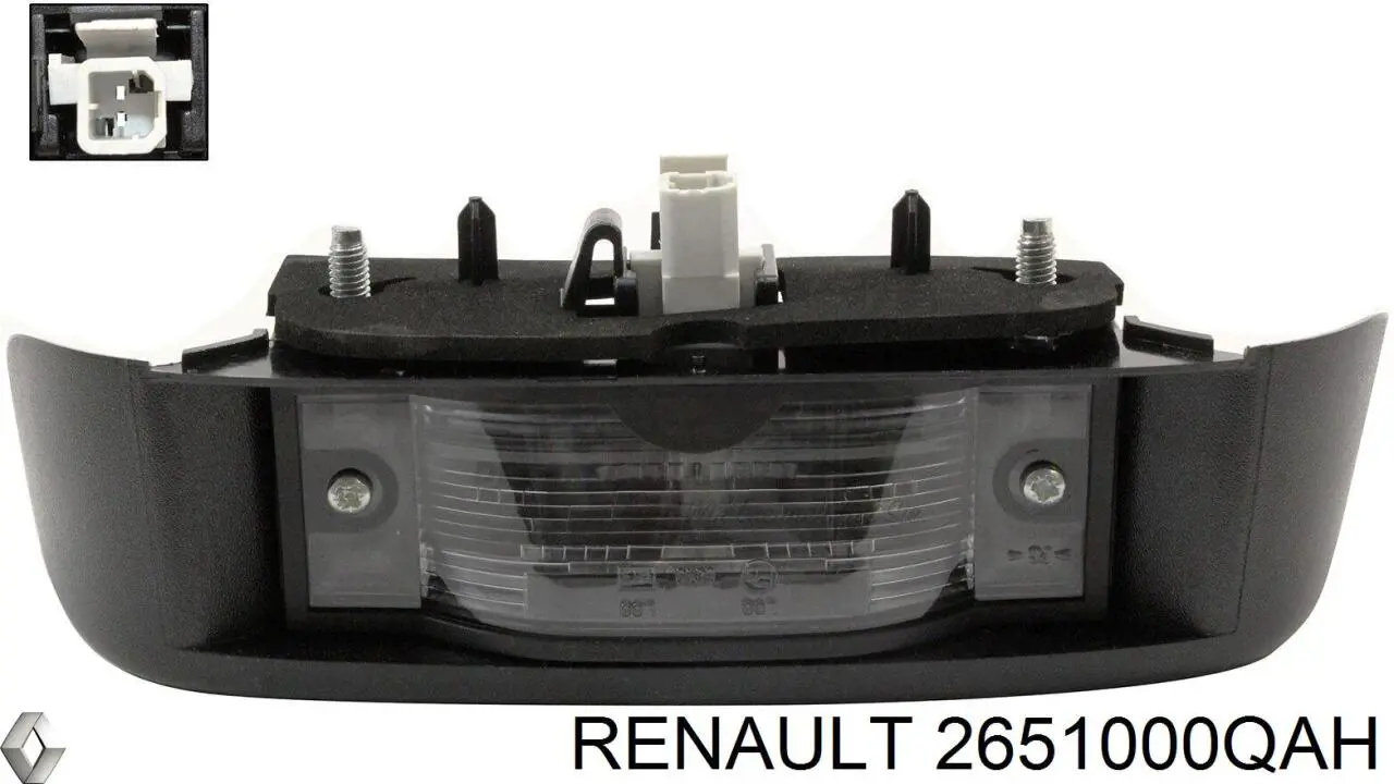 Ліхтар підсвічування заднього номерного знака Renault (RVI) 2651000QAH ціна, від 7.34 USD