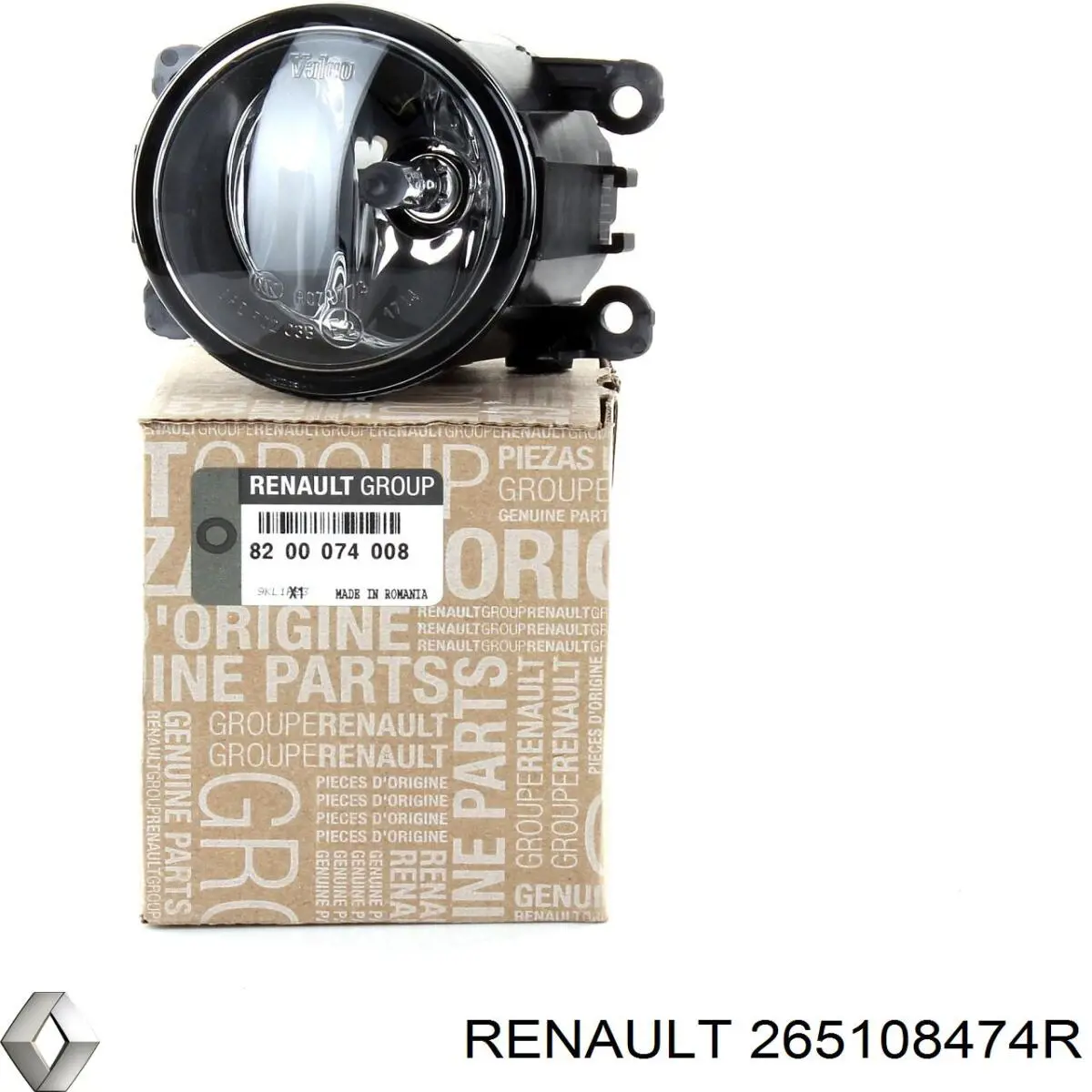 265108474R Renault (RVI) Ліхтар освітлення номерного знака