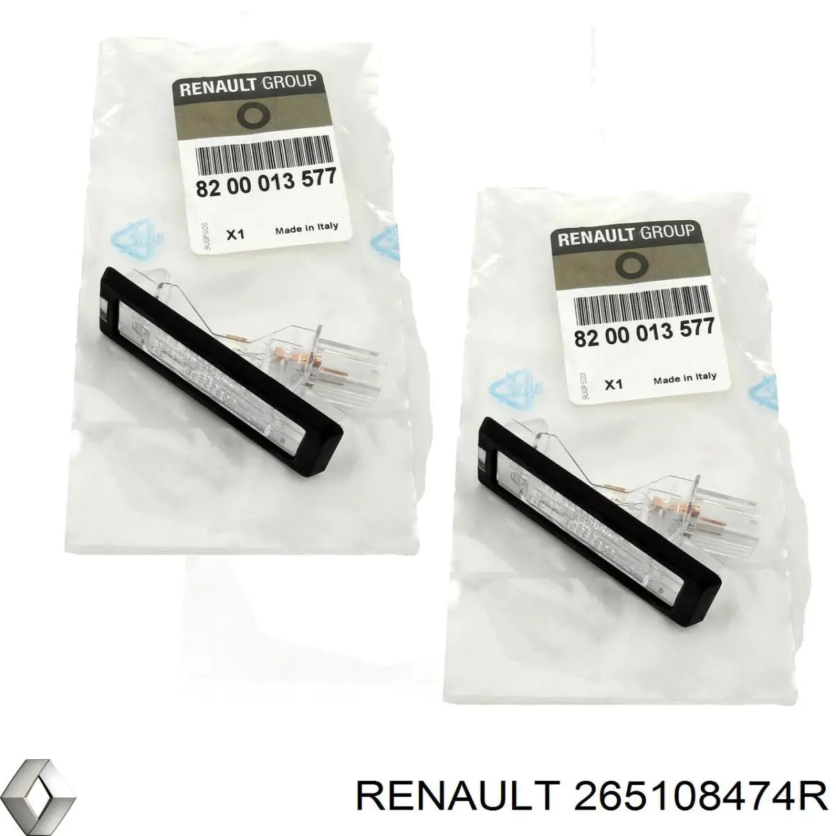 Ліхтар підсвічування заднього номерного знака 265108474R Renault (RVI)