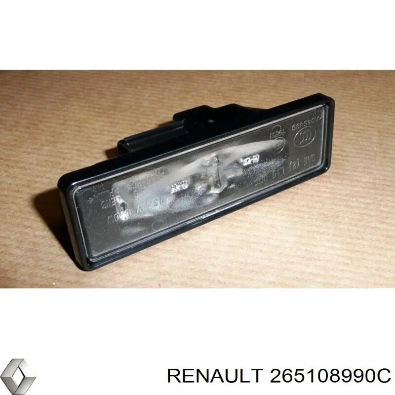 Ліхтар підсвічування заднього номерного знака Renault (RVI) 265108990C