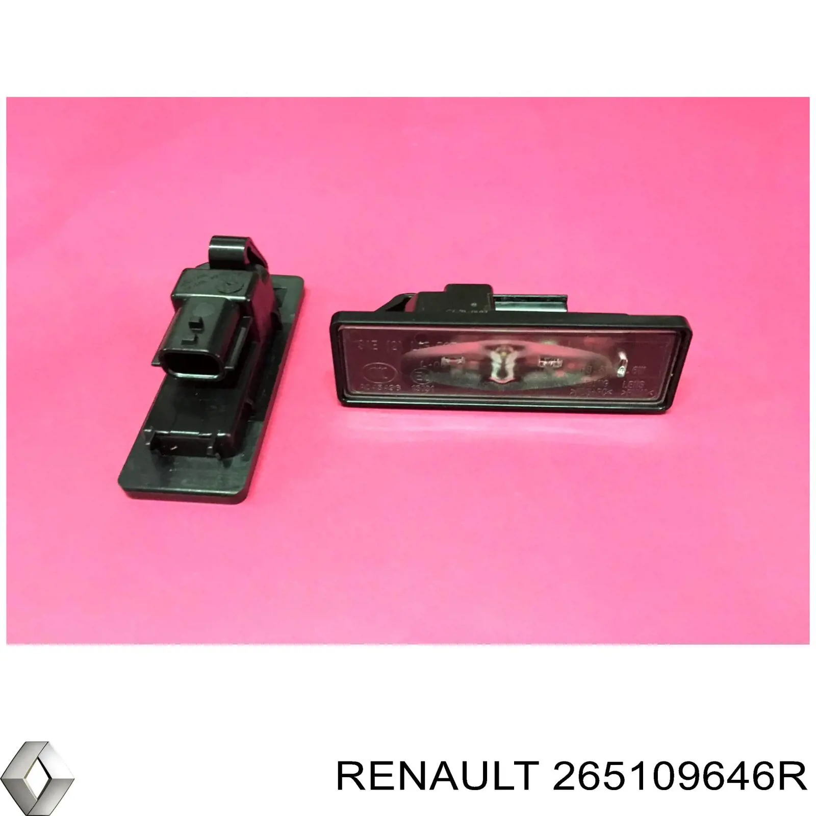 Ліхтар підсвічування заднього номерного знака Renault Clio 5 (B7) (Рено Кліо)