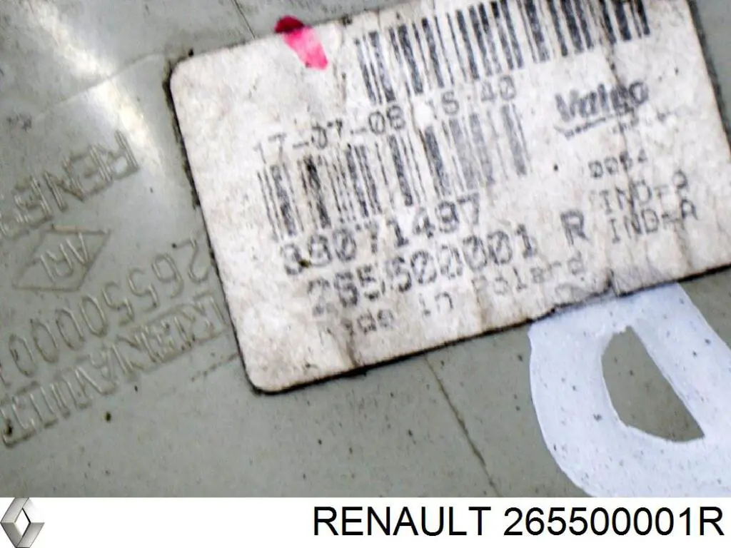 Ліхтар задній правий, зовнішній Renault (RVI) 265500001R ціна, від 33.82 USD