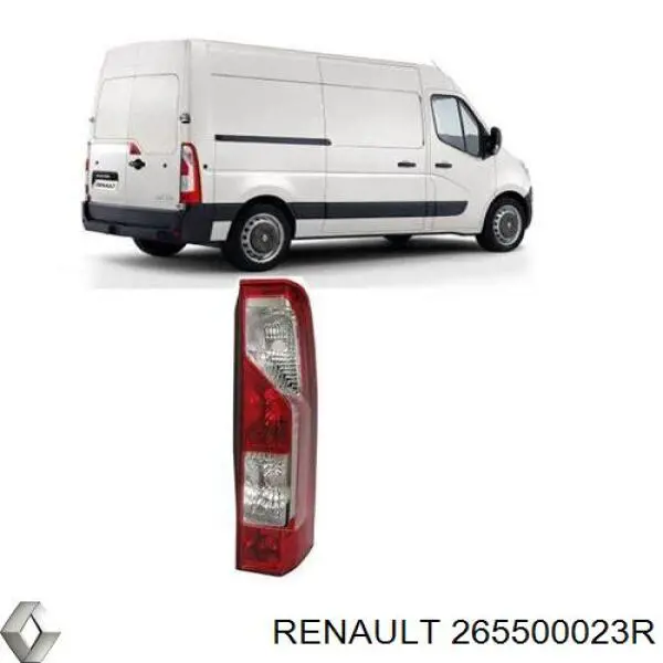 Задні ліхтарі Renault (RVI) 265500023R ціна, від 96.37 USD