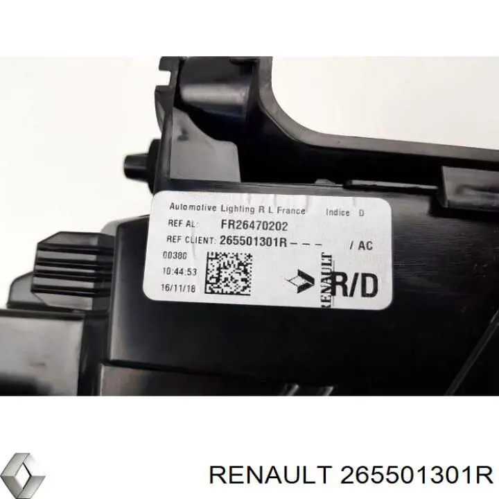 Купити 265501301R Renault (RVI) Стоп задній