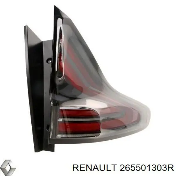 Задня права фара 265501303R Renault (RVI)