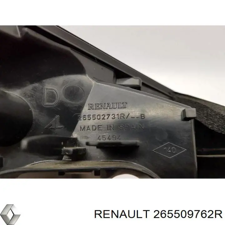 Ліхтар задній правий, зовнішній Renault (RVI) 265509762R ціна, від 48.51 USD