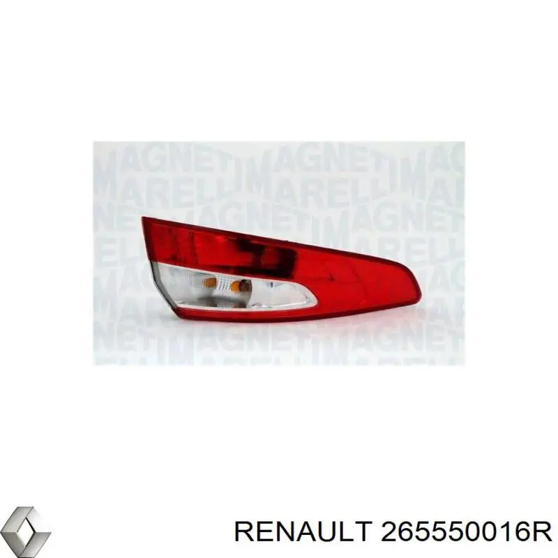 Задня ліва зовнішня фара Renault (RVI) 265550016R ціна, від 46.13 USD