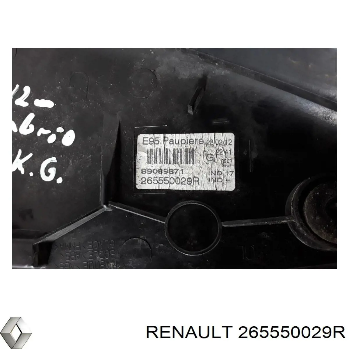 265550029R Renault (RVI) Ліхтар задній лівий, верхній