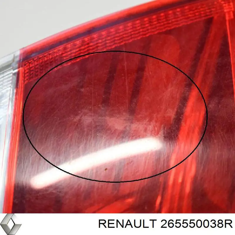 Задня ліва зовнішня фара Renault (RVI) 265550038R ціна, від 81.47 USD
