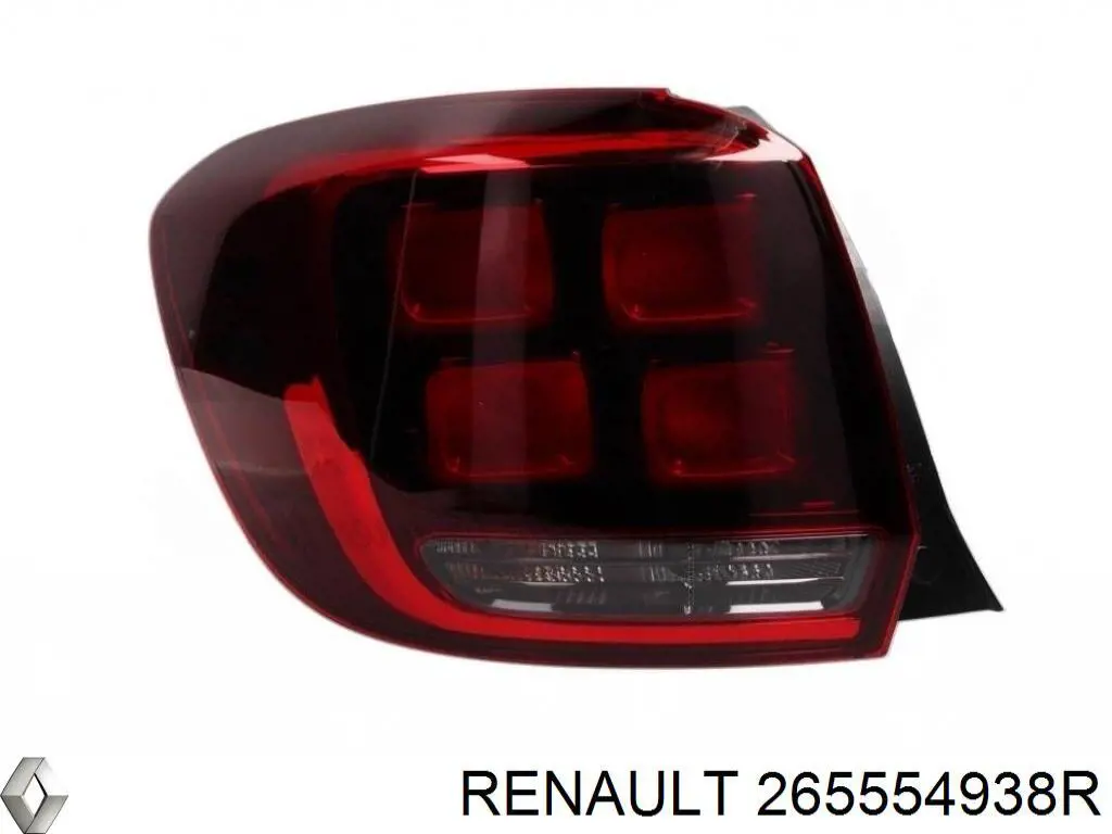 Ліхтар задній лівий Renault (RVI) 265554938R ціна, від 71.69 USD