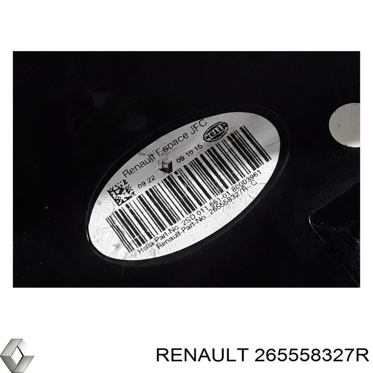 Ліхтар задній лівий Renault (RVI) 265558327R ціна, від 355.67 USD