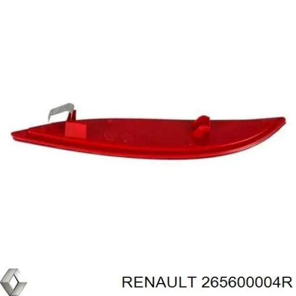 Купити 265600004R Renault (RVI) Відбивач бампера заднього правий