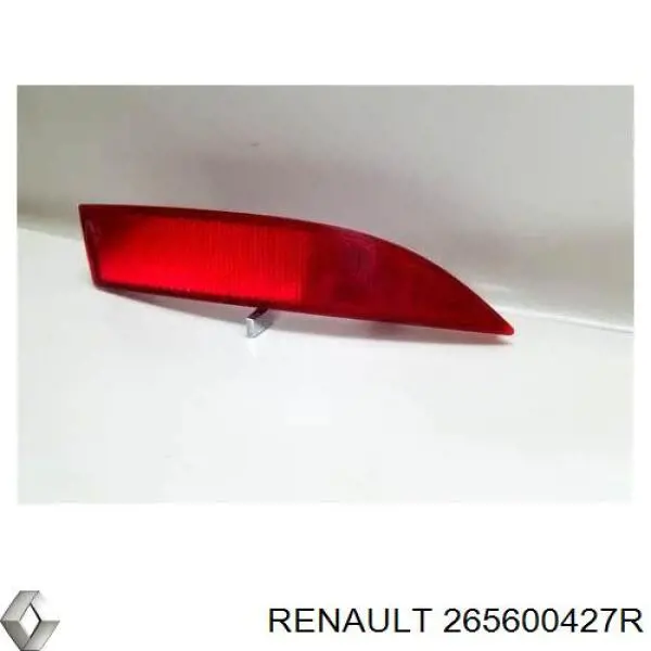 Правий катафот заднього бампера Renault (RVI) 265600427R ціна, від 5.33 USD