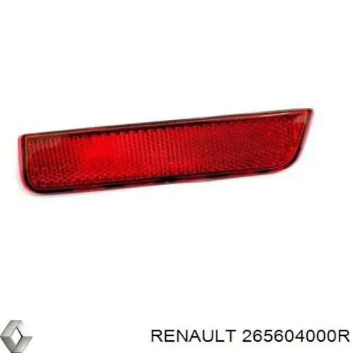 265604000R Renault (RVI) катафот (відбивач заднього бампера)