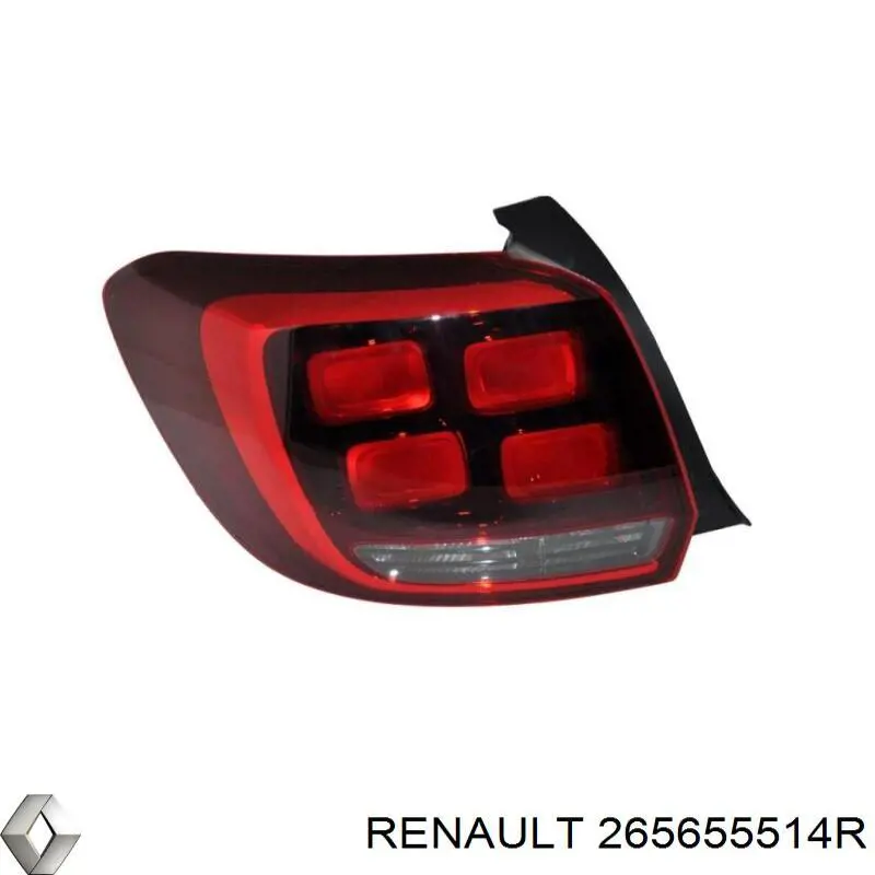 Катафот (відбивач) заднього бампера, лівий Renault SANDERO 2 (Рено Сандеро)