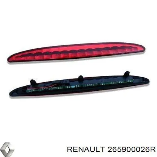 Стоп-сигнал Renault (RVI) 265900026R ціна, від 56.41 USD