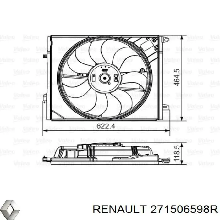 Купити 271506598R Renault (RVI) Їжак обігрівача