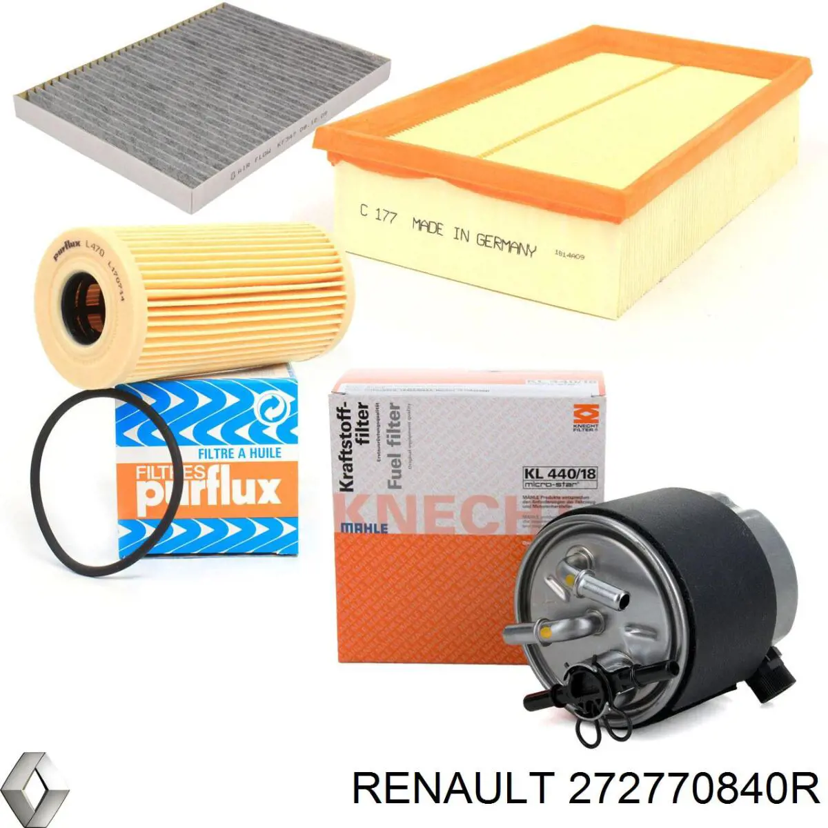 Купити 272770840R Renault (RVI) Фільтр салону вугільний
