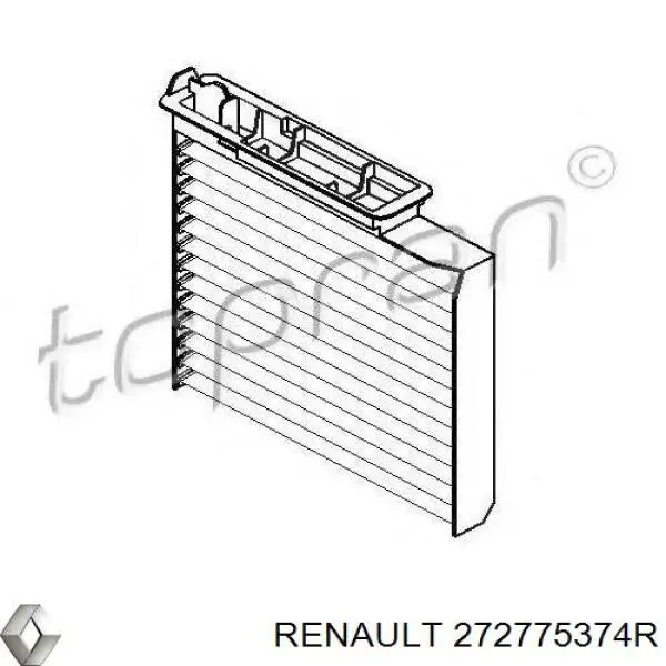 Купити 272775374R Renault (RVI) Фільтр салону вугільний