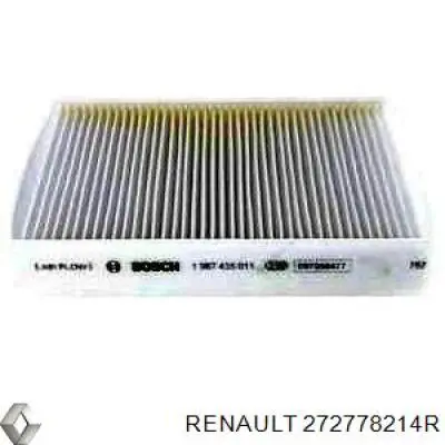 Повітряний фільтр салону Renault (RVI) 272778214R