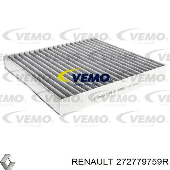Фільтр повітряний обігрівача Renault (RVI) 272779759R ціна, від 7.59 USD
