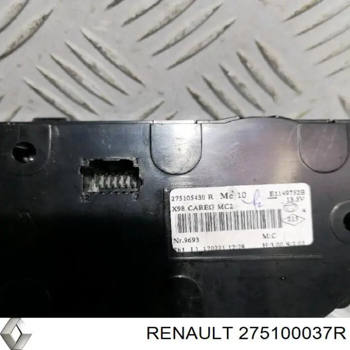 Купити 275100037R Renault (RVI) Блок управління пічкою