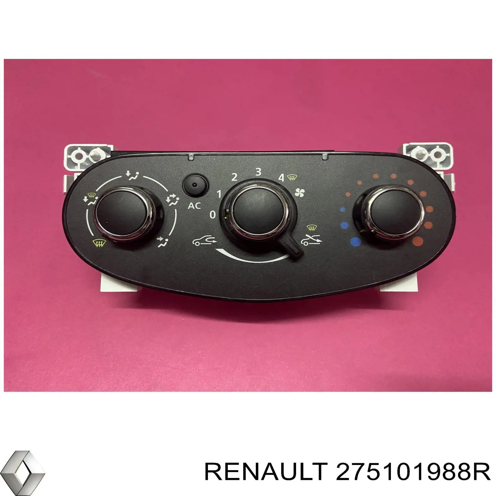 275101988R Renault (RVI) реостат/перемикач-регулятор режиму обігрівача салону