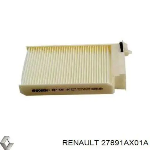 Купити 27891AX01A Renault (RVI) Фільтр салону вугільний
