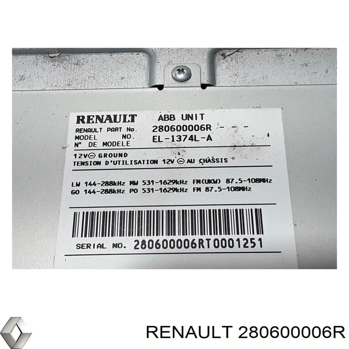 Renault (RVI) 280600006R ціна, від 713.00 USD