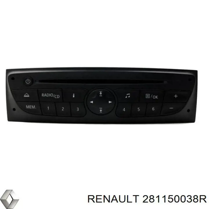 Магнітола (радіо AM/FM) Renault (RVI) 281153881R ціна, від 176.09 USD