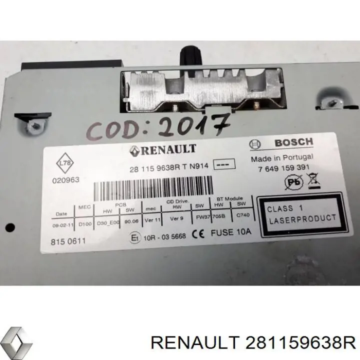  281159638R Renault (RVI)