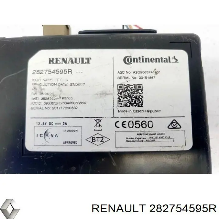  Renault (RVI) 282754595R ціна, від 8.90 USD