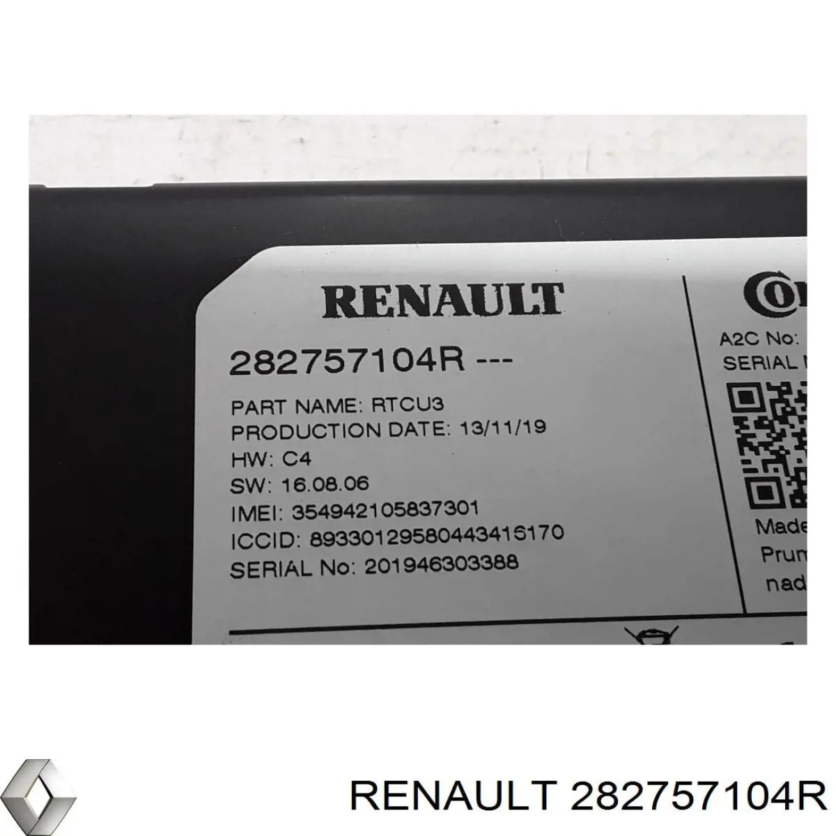 282757104R Renault (RVI) Блок керування навігацією