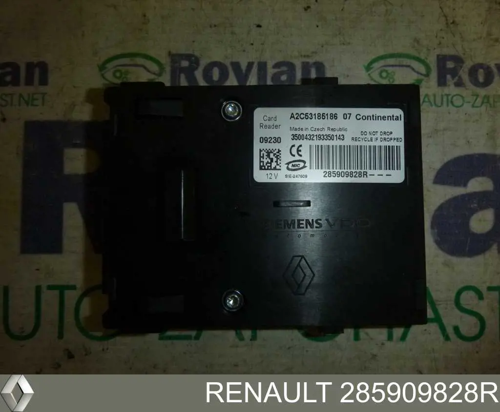 Замок запалювання Renault (RVI) 285909828R ціна, від 8.46 USD