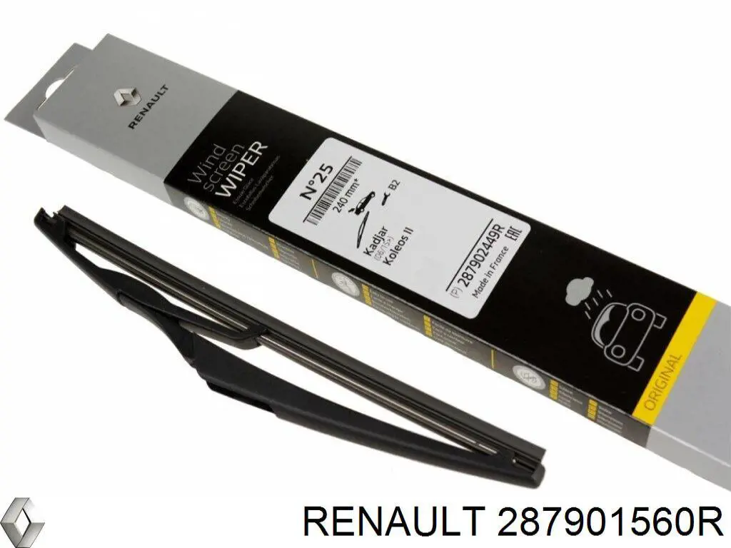 287901560R Renault (RVI) Щітка склоочисника задня