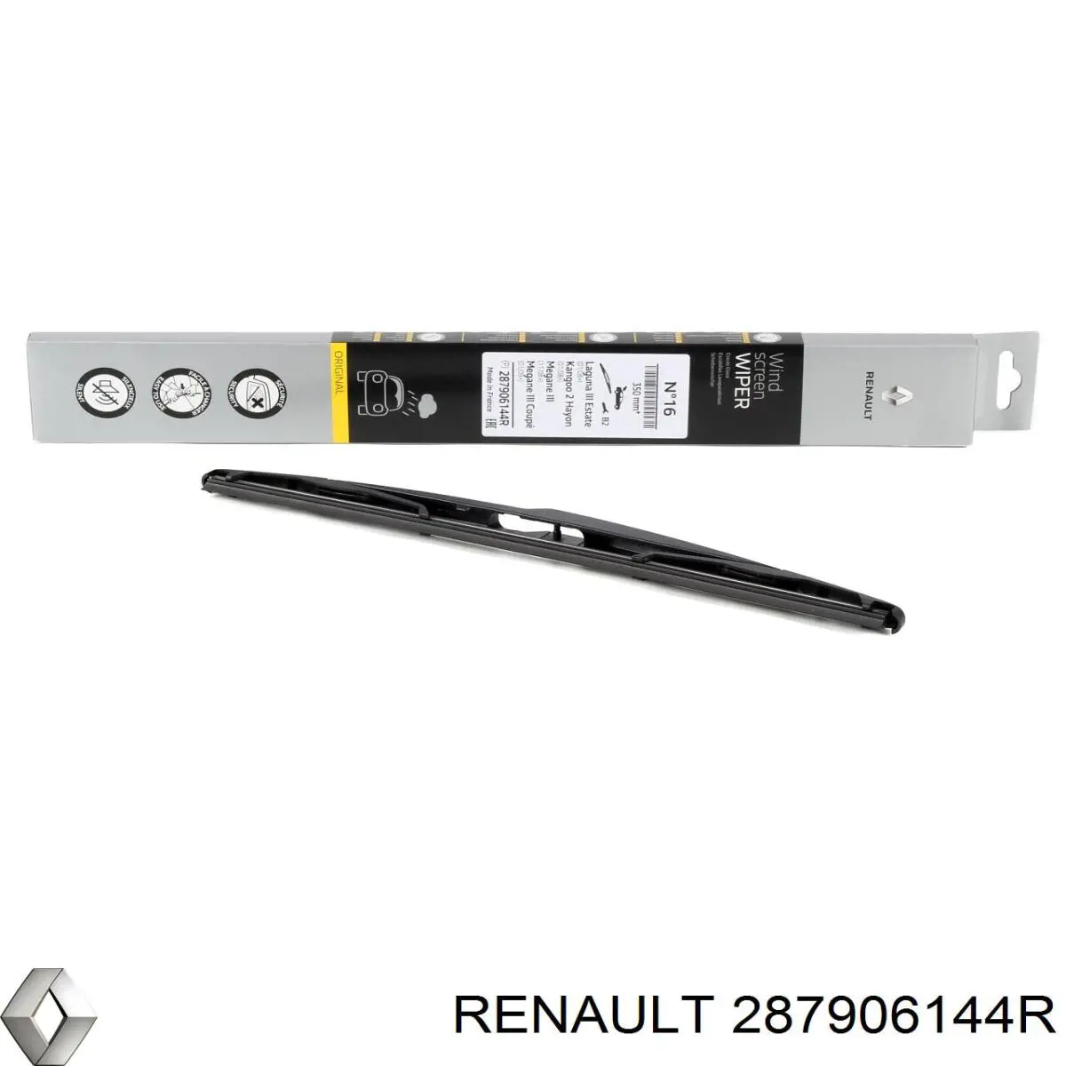 Щітка склоочисника заднього скла Renault (RVI) 287906144R ціна, від 8.90 USD