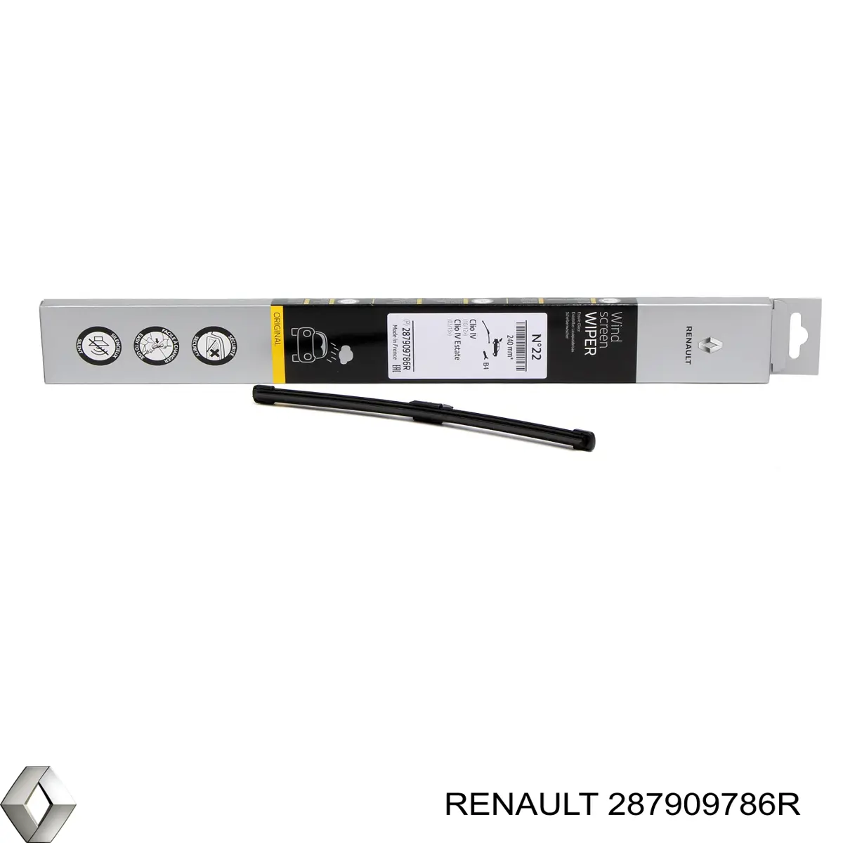 Щітка-двірник заднього скла 287909786R Renault (RVI)