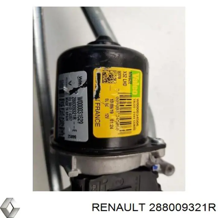 Двигун склоочисника лобового скла (трапеції) 288009321R Renault (RVI)