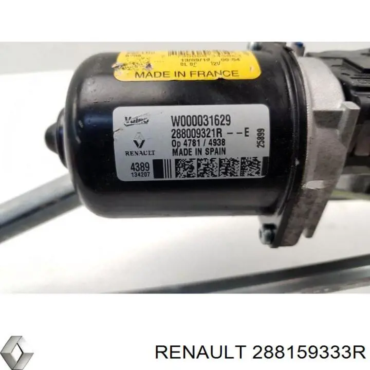 288159333R Renault (RVI) двигун склоочисника лобового скла (трапеції)