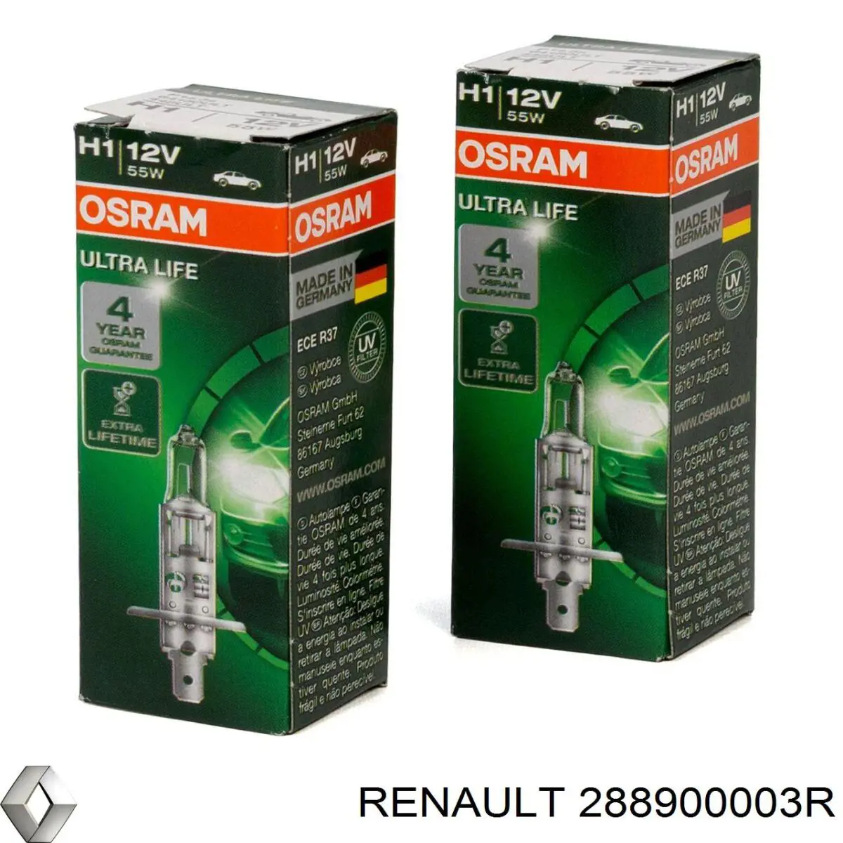 Щітка-двірник лобового скла, комплект з 2-х шт. Renault (RVI) 288900003R ціна, від 21.58 USD