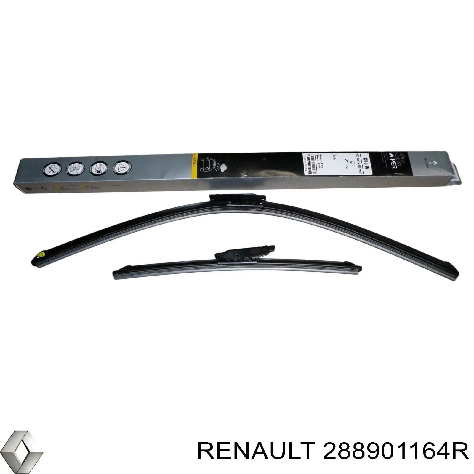 Щітка-двірник лобового скла, комплект з 2-х шт. Renault (RVI) 288901164R ціна, від 28.18 USD