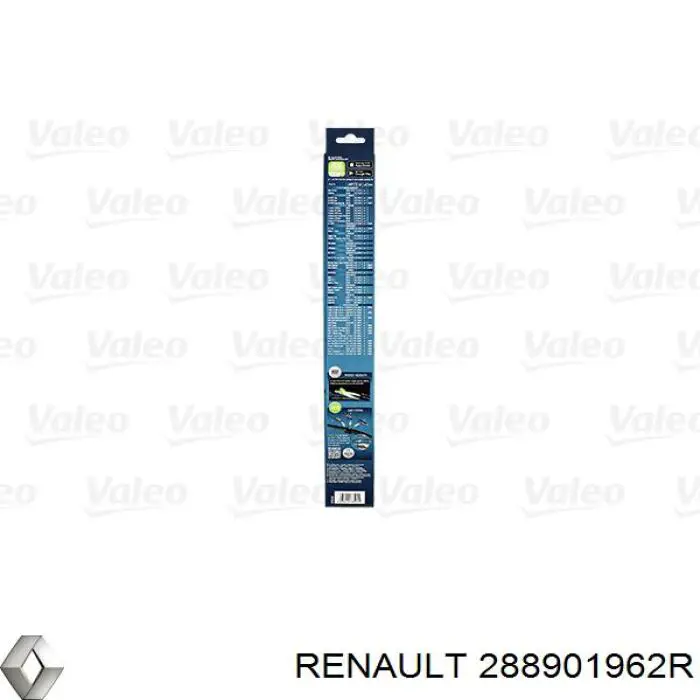 Щітка-двірник лобового скла, комплект з 2-х шт. Renault (RVI) 288901962R ціна, від 23.96 USD
