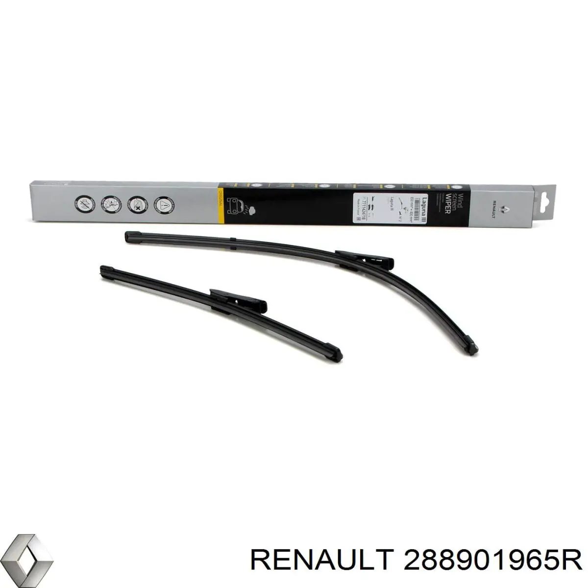 Щітка-двірник лобового скла, комплект з 2-х шт. Renault (RVI) 288901965R ціна, від 25.60 USD