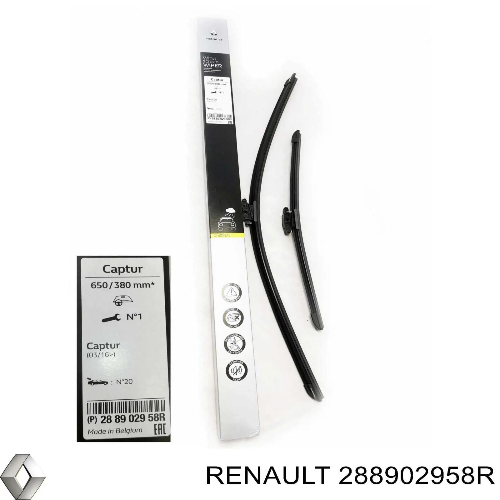 Купити 288902958R Renault (RVI) Безконтактні двірники