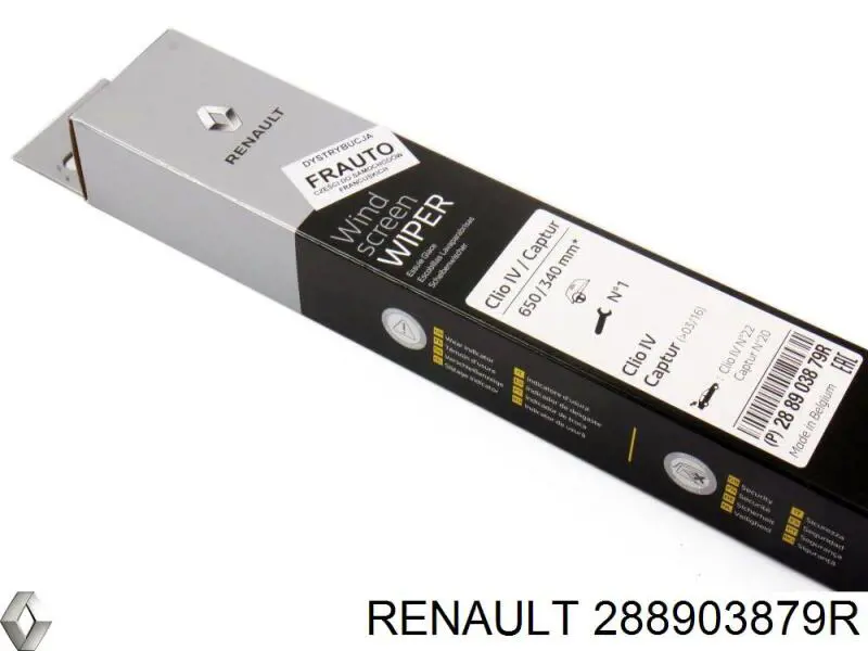 Щітка-двірник лобового скла, комплект з 2-х шт. Renault (RVI) 288903879R ціна, від 27.19 USD
