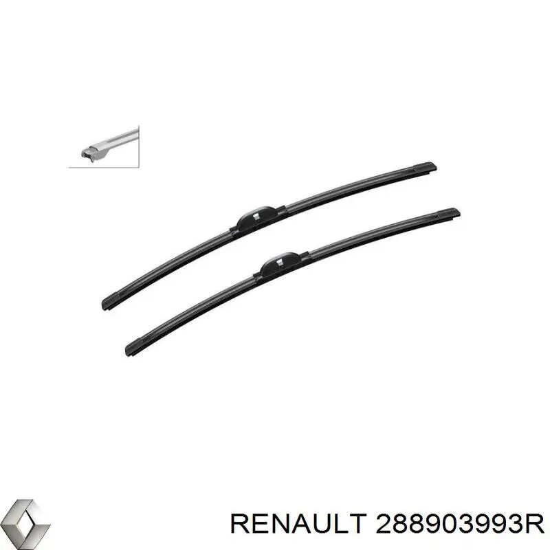 288903993R Renault (RVI) Щітка двірника ліва